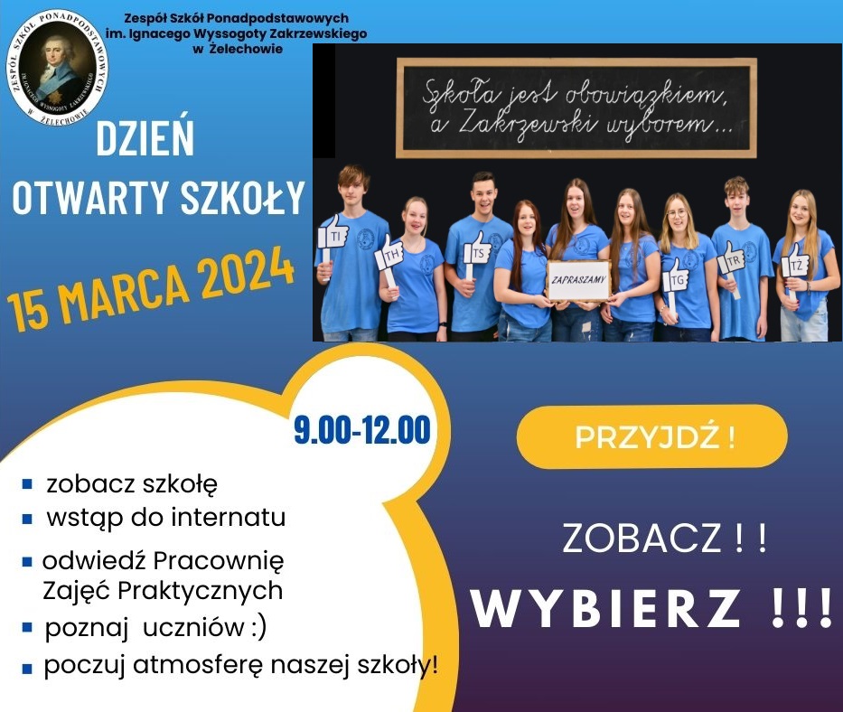 Zaproszenie na Dzień Otwarty szkoły 24