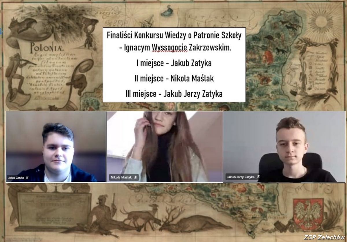 Finał Konkursu Wiedzy o Patronie Szkoły - Ignacym Wyssogocie Zakrzewskim